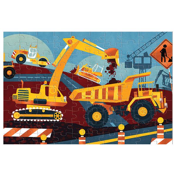 Puzzle Aluminio Construcción 100 Piezas - Mudpuppy1 Puzzle Aluminio Construcción 100 Piezas - Mudpuppy1