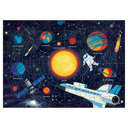 Puzzle Sistema Solar 70 Piezas - Mudpuppy2