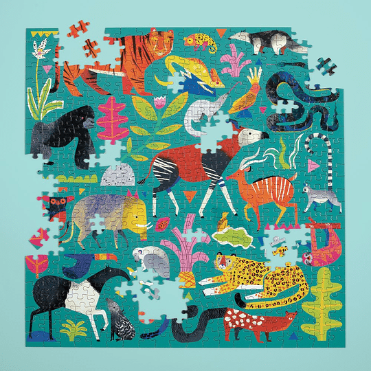 Puzzle Animales de La Selva 500 Piezas - Mideer1