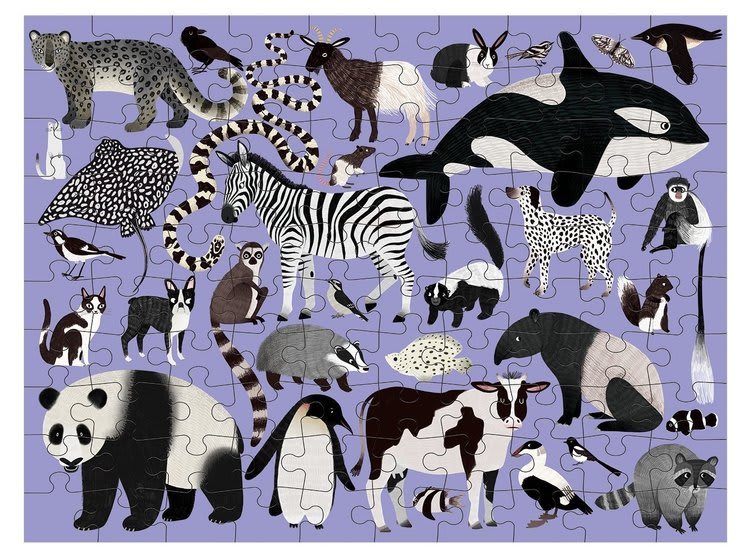 Puzzle Doble Mundo Animal 100 Piezas - Mudpuppy2