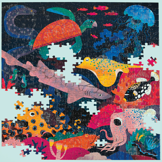 Puzzle 500 Piezas océano Brilla en la Oscuridad - Mudpuppy1
