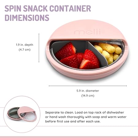 Contenedor para Snack Spin Rosado - Melii1