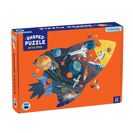 Puzzle con Forma Espacio Exterior 300 Piezas - Mudpuppy 2