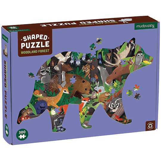 Puzzle con Forma Bosque 300 Piezas - Mudpuppy 2