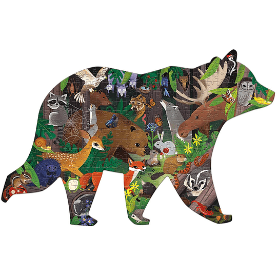 Puzzle con Forma Bosque 300 Piezas - Mudpuppy1