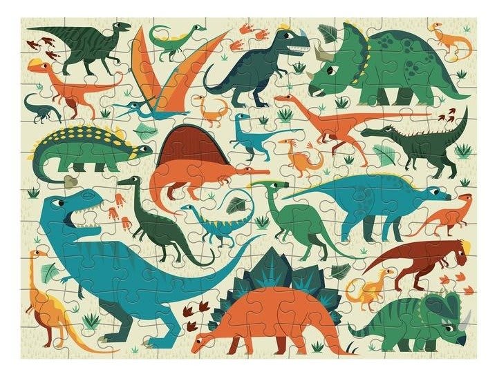 Puzzle Doble Dinosaurios 100 Piezas - Mudpuppy1