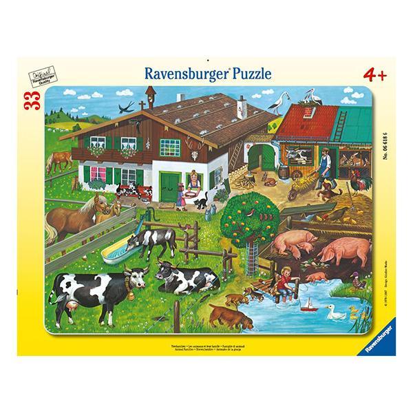 Puzzle Enmarcado Familias de Animales - Ravensburger 1