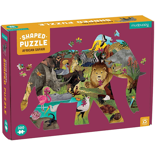 Puzzle con Forma Safari 300 Piezas - Mudpuppy 3