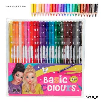 Set 24 lápices Colores Basic - Top Model 1