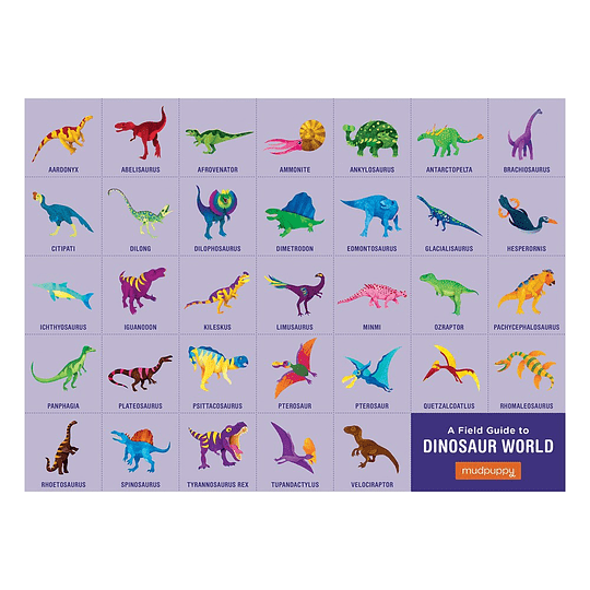 Puzzle Geografía Dinosaurio 80 Piezas - Mudpuppy4