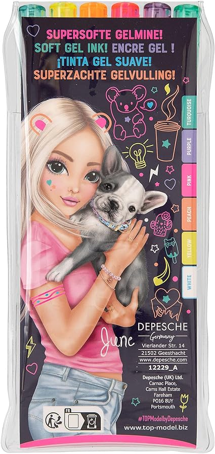 Set 6 Rotuladores de Gel - Top Model3