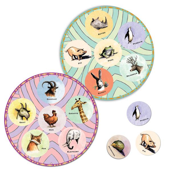 Juego Bingo Animales Vintage - Eeboo2