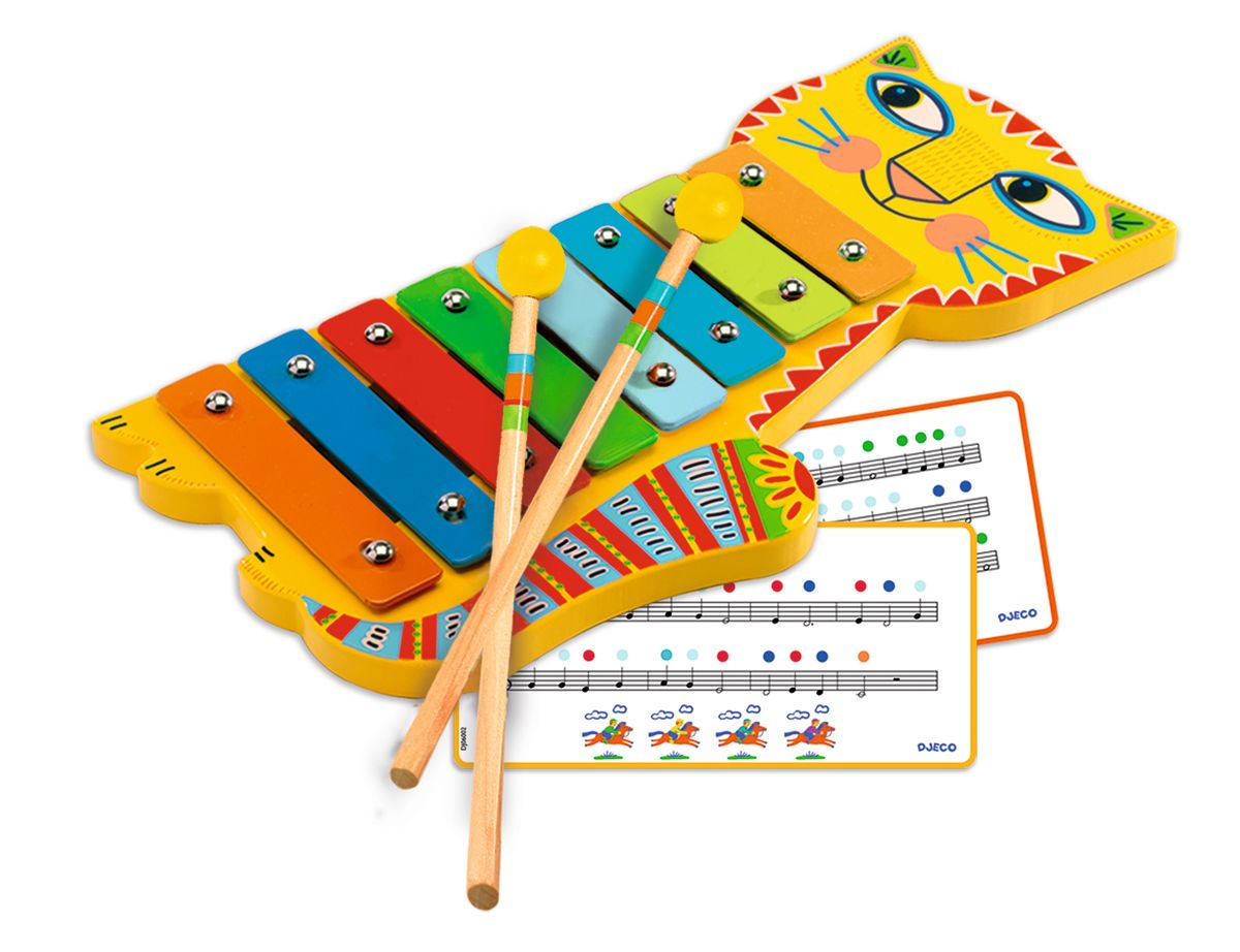 Xilófono de Madera Gato - Djeco 1