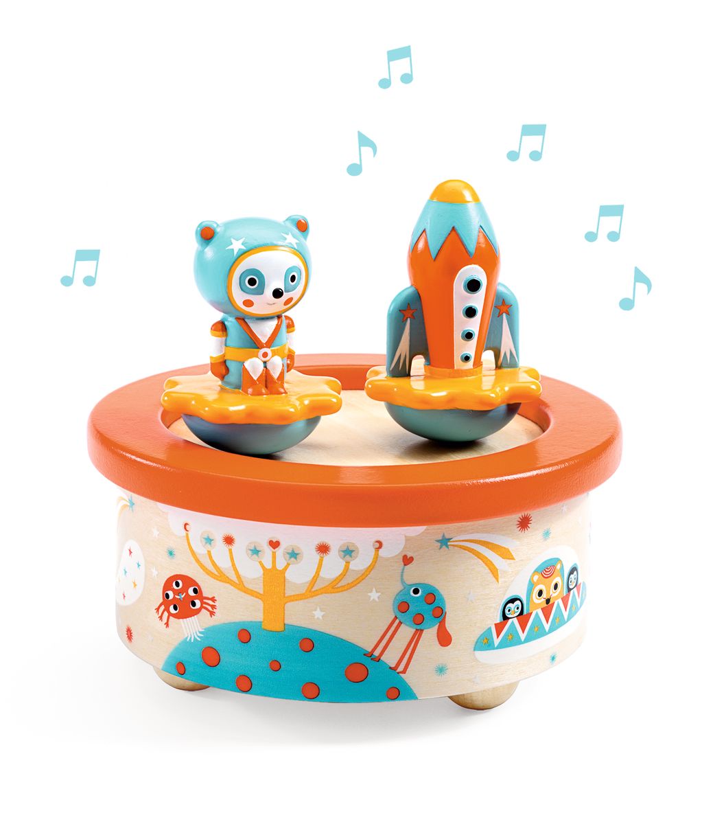 Caja Musical Magnética Nave Espacial - Djeco 1