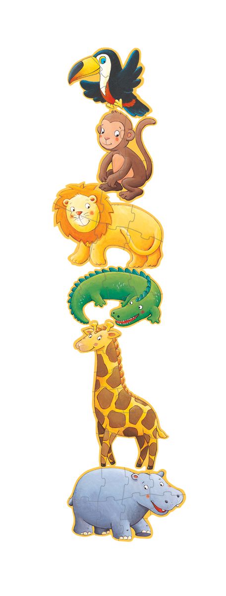 Puzzle Gigante Marmoset y Amigos - Djeco2 Puzzle Gigante Marmoset y Amigos - Djeco2