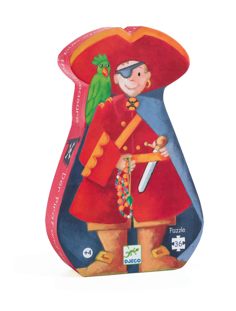 Puzzle Silueta Piratas 36 Piezas - Djeco1