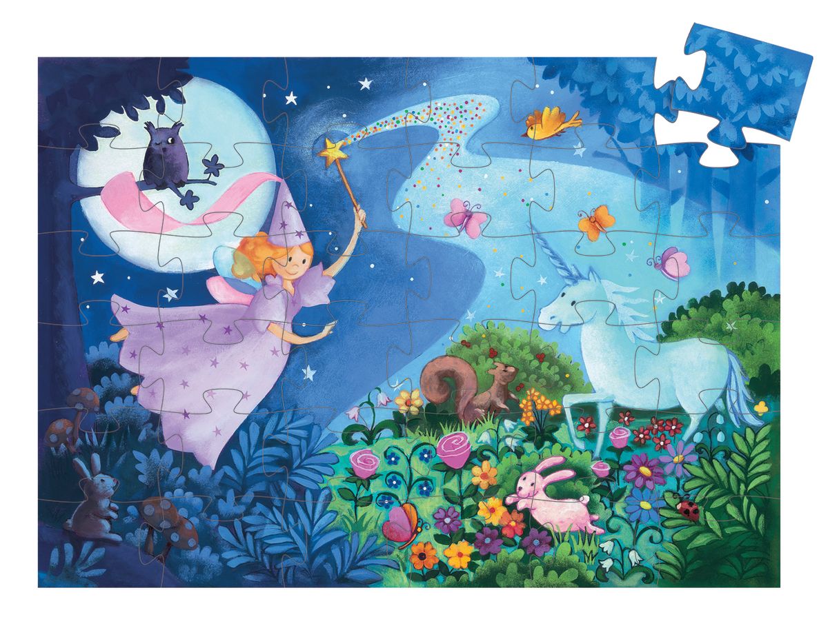 Puzzle Silueta Hada Madrina 36 Piezas - Djeco 1
