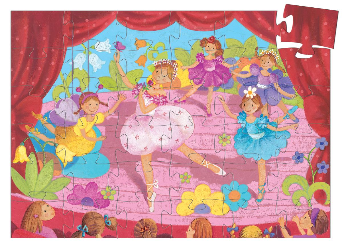 Puzzle Silueta Bailarina 36 Piezas - Djeco 1