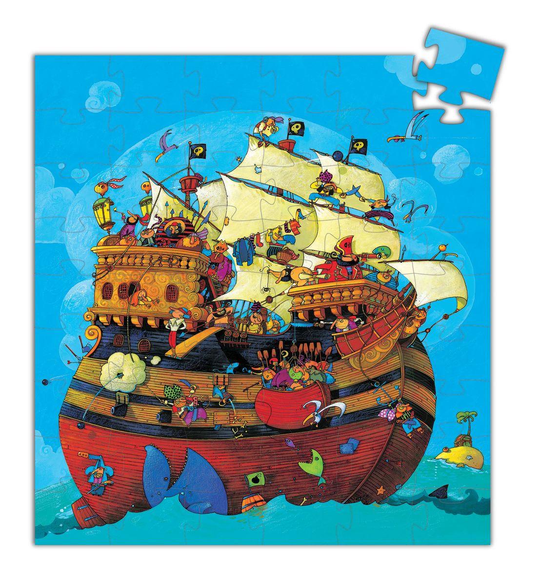 Puzzle Silueta Barco 54 Piezas - Djeco 1