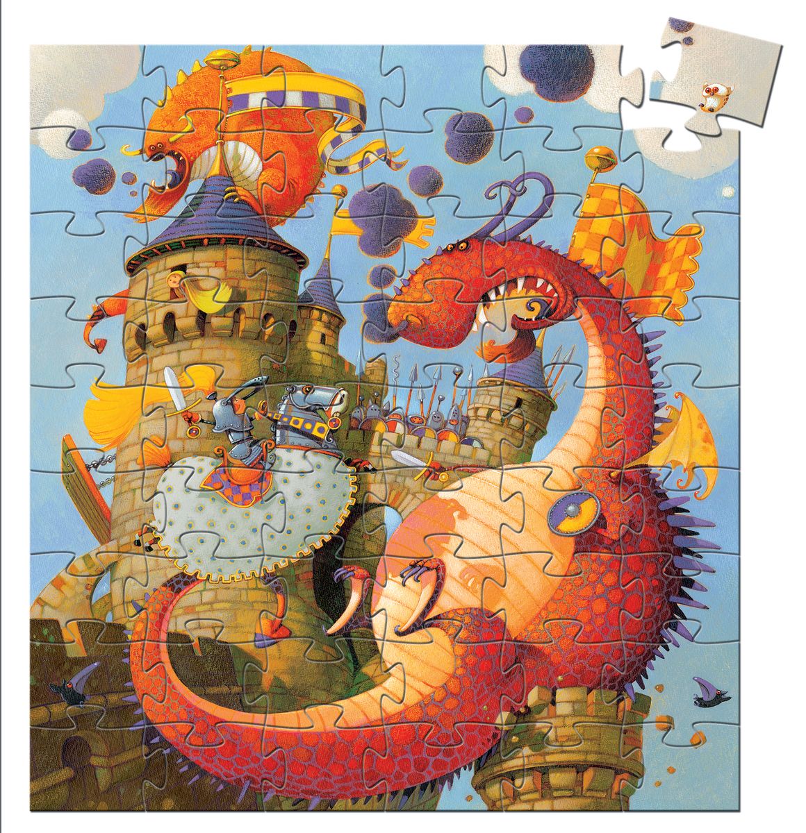 Puzzle Silueta Dragón 54 Piezas - Djeco3