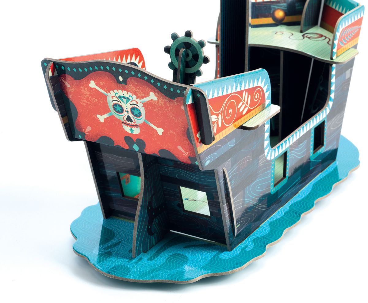 BARCO PIRATA DE CARTÓN SÓLIDO | JUGUETES PARA NIÑOS