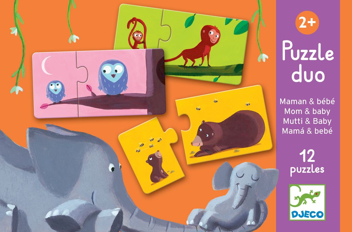 Puzzle Duo Mama Bebe - Djeco3