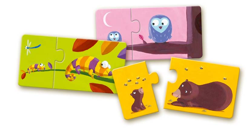 Puzzle Duo Mama Bebe - Djeco 1