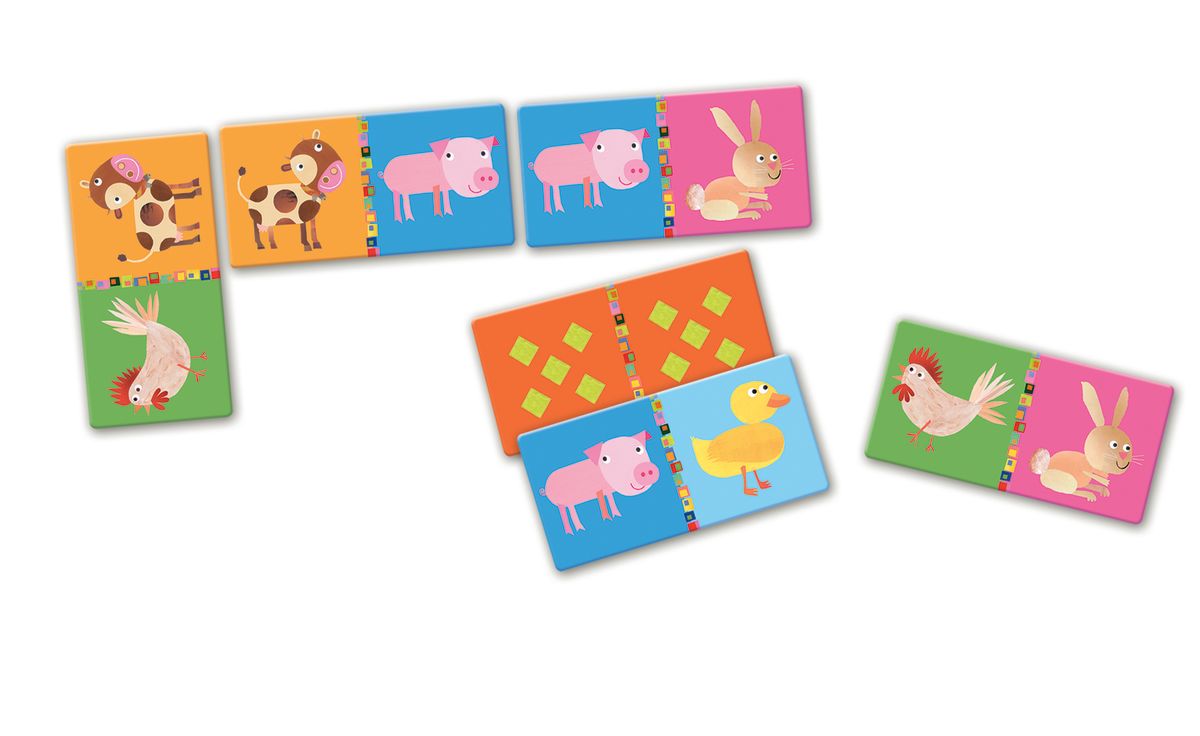 Juego Dominó Granja - Djeco1