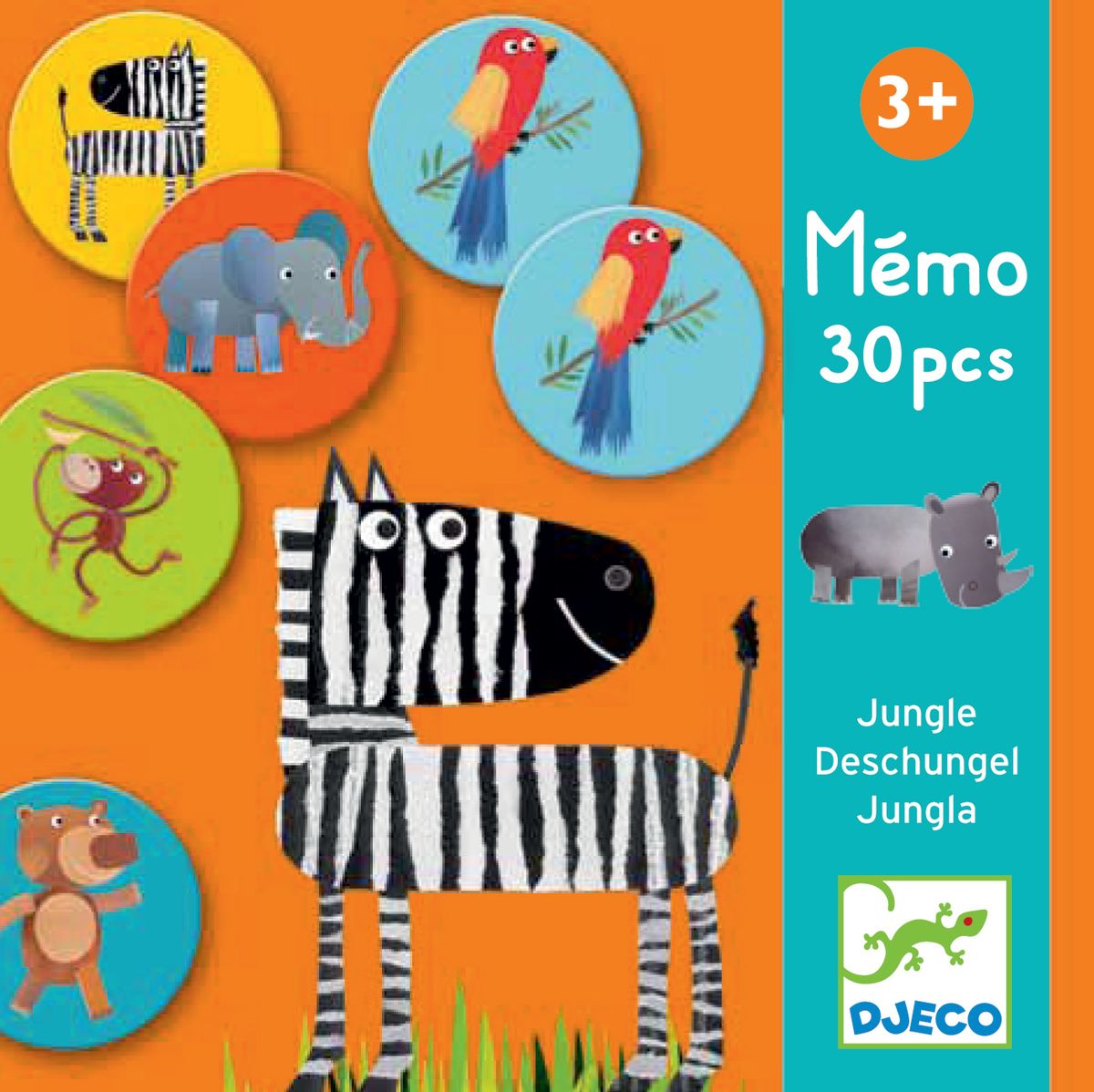Memorice Jungla 30 Piezas - Djeco 2