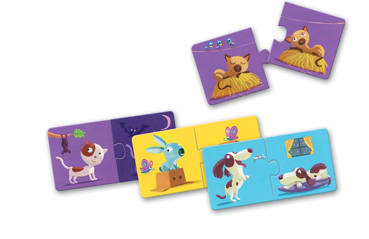 Puzzle Duo Opuestos - Djeco3