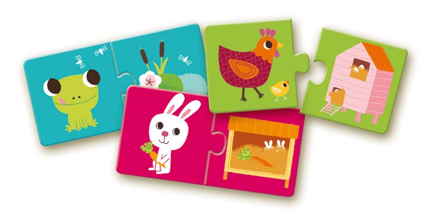 Puzzle Duo Hábitat - Djeco 1