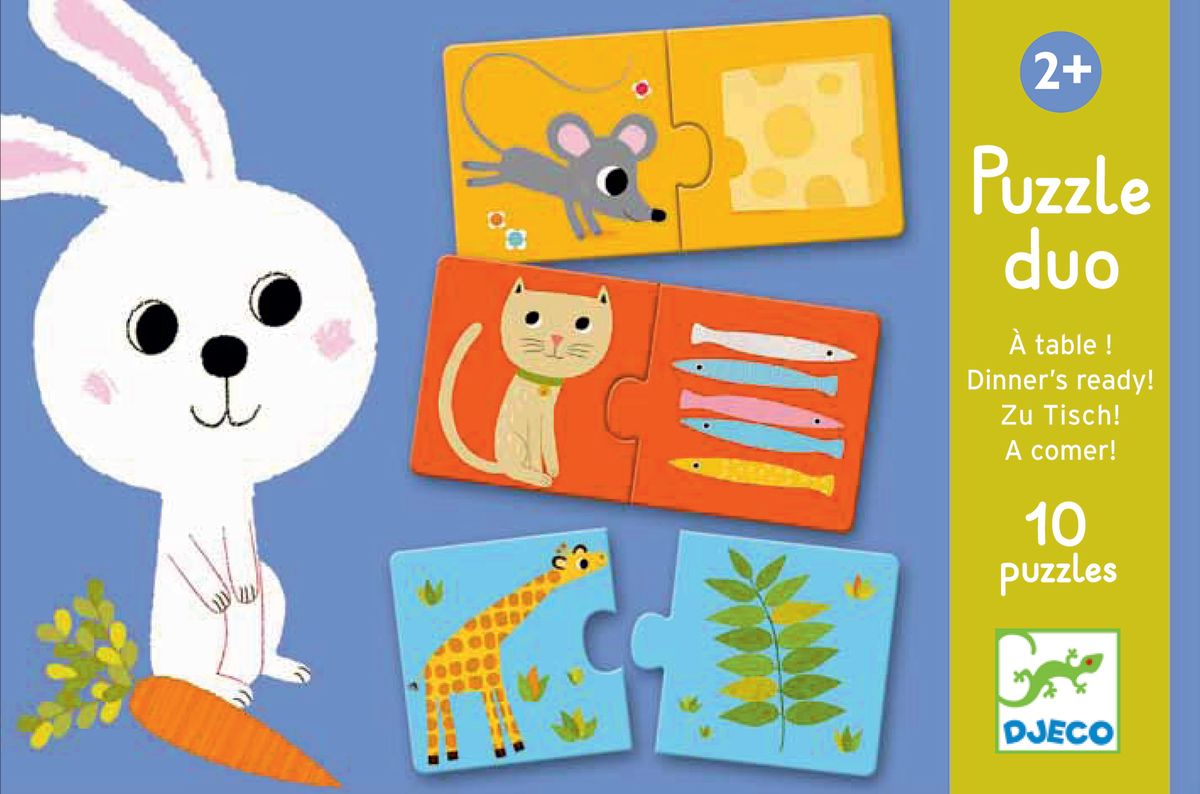 Puzzle Duo Comida - Djeco 2