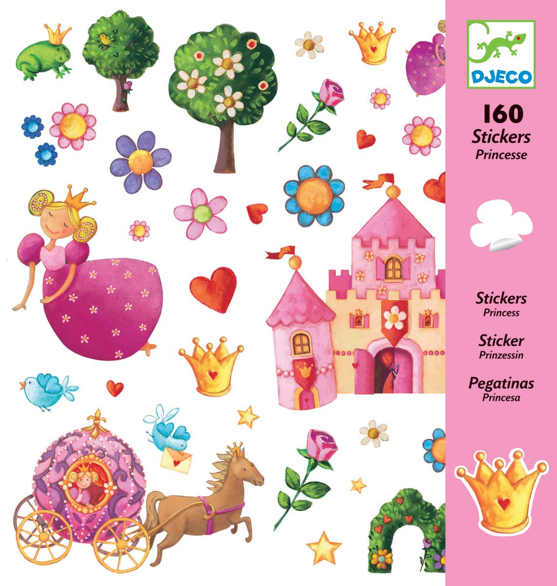 Stickers Princesa 160 Unidades - Djeco 1