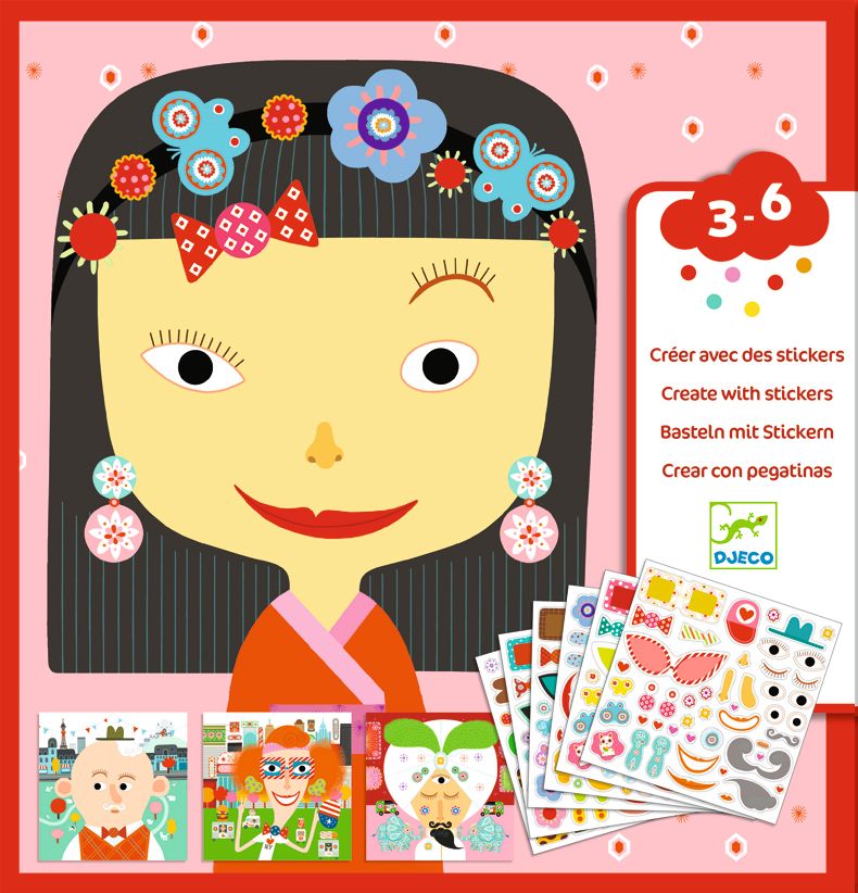 Stickers Crea Tu Cara - Djeco2