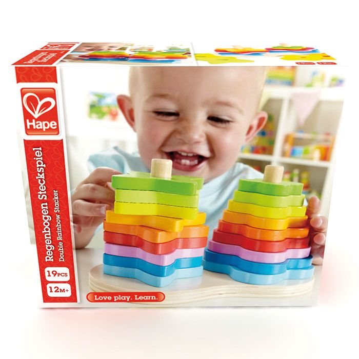 Juguete de Encaje Vertical Arcoíris - Hape2