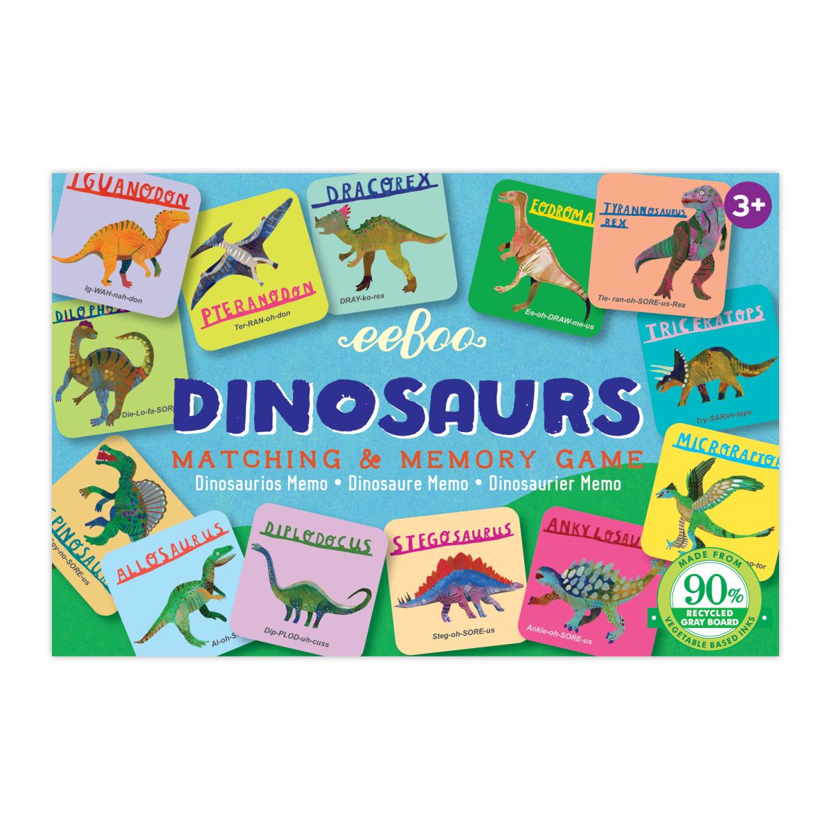 Mini Memorice Dinosaurio - Eeboo 2