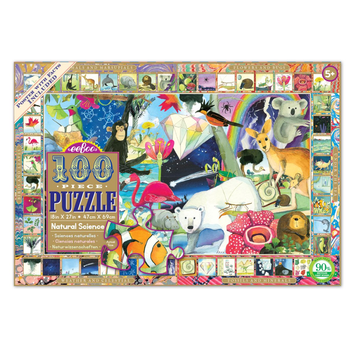 Puzzle 100 Piezas Naturaleza - Eeboo 1