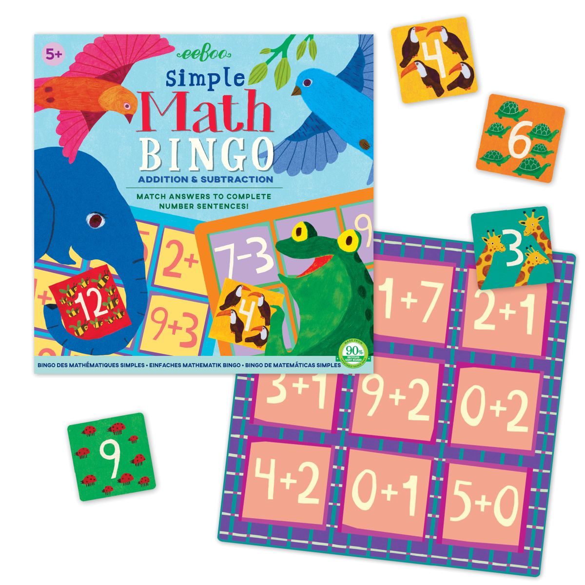 Juego Bingo Matemáticas - Eeboo 1