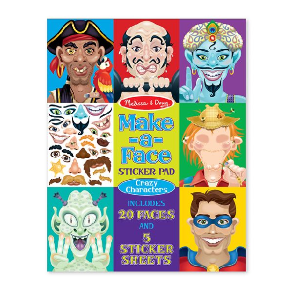 Block de Stickers Caras Locas - Melissa and Doug 3