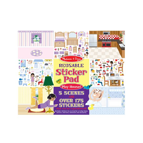 Block de Stickers Reutilizable Playhouse - Melissa and Doug 3