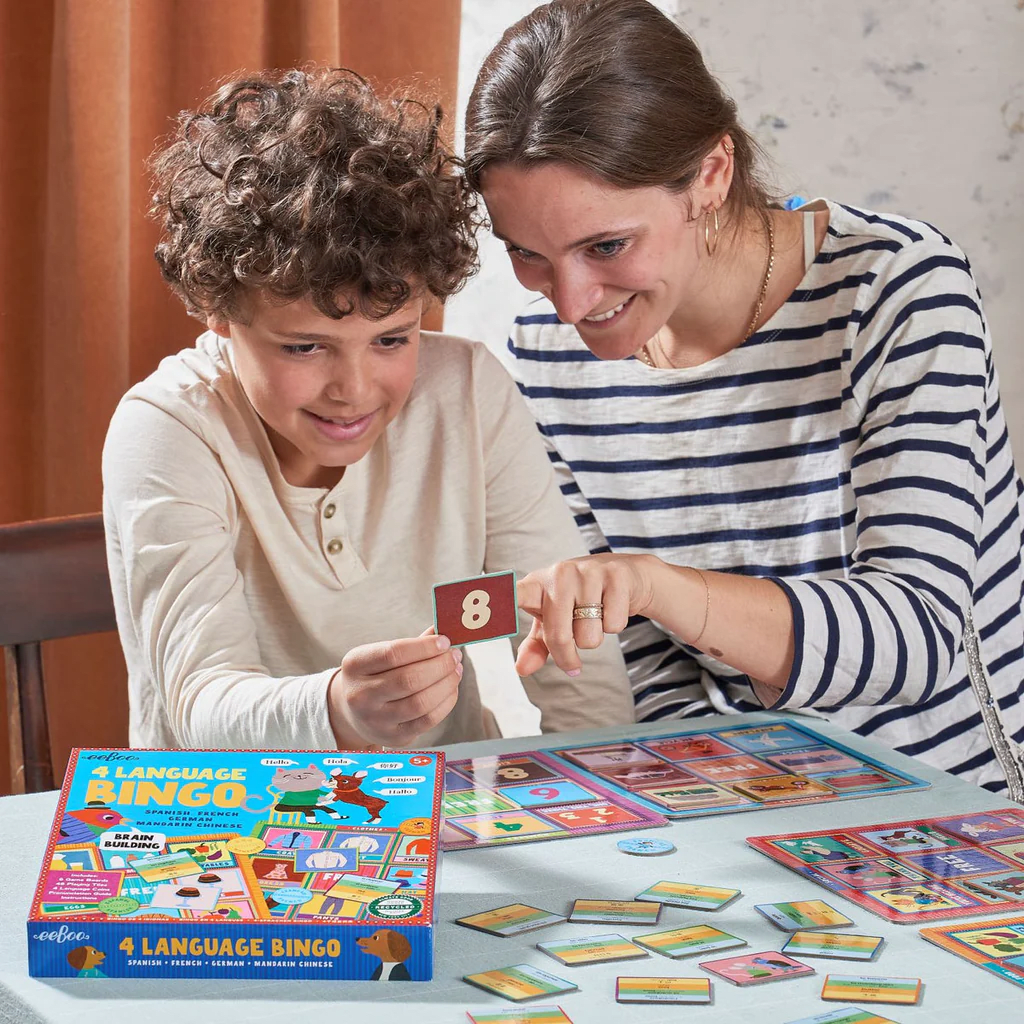 Bingo Cuatro Idiomas - Eeboo2
