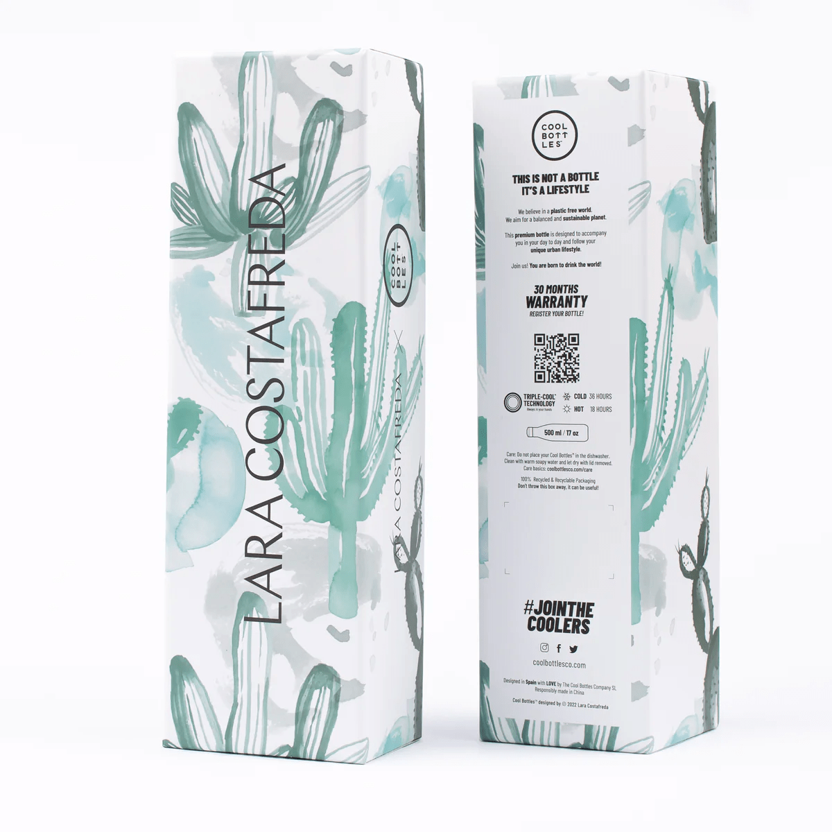 Botella Xclusive 500 ml Watercolor Cactus - Cool Things3