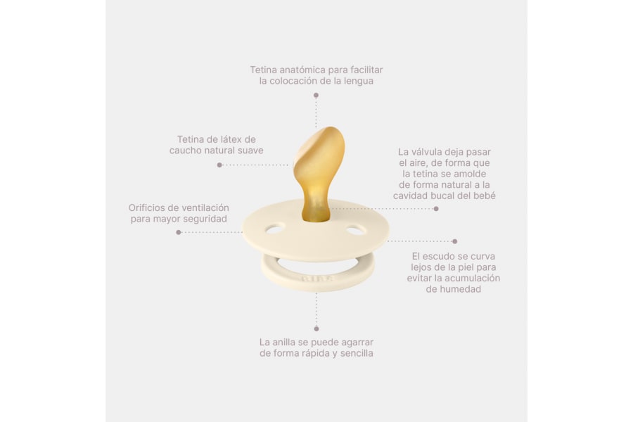 Chupete Bibs Anatómico Talla 2 Ivory - Blush1