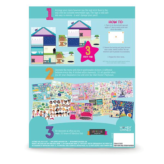 Stickers de Pared Casa para Jugar - Ann Williams Group5
