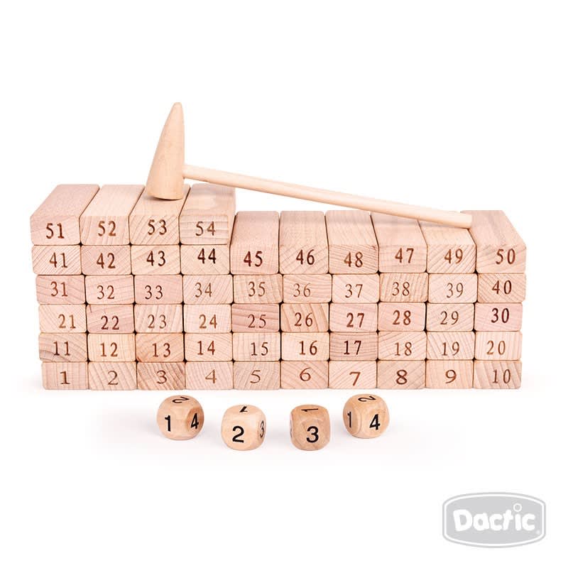 Torre de Bloques de Madera Números - Dactic2