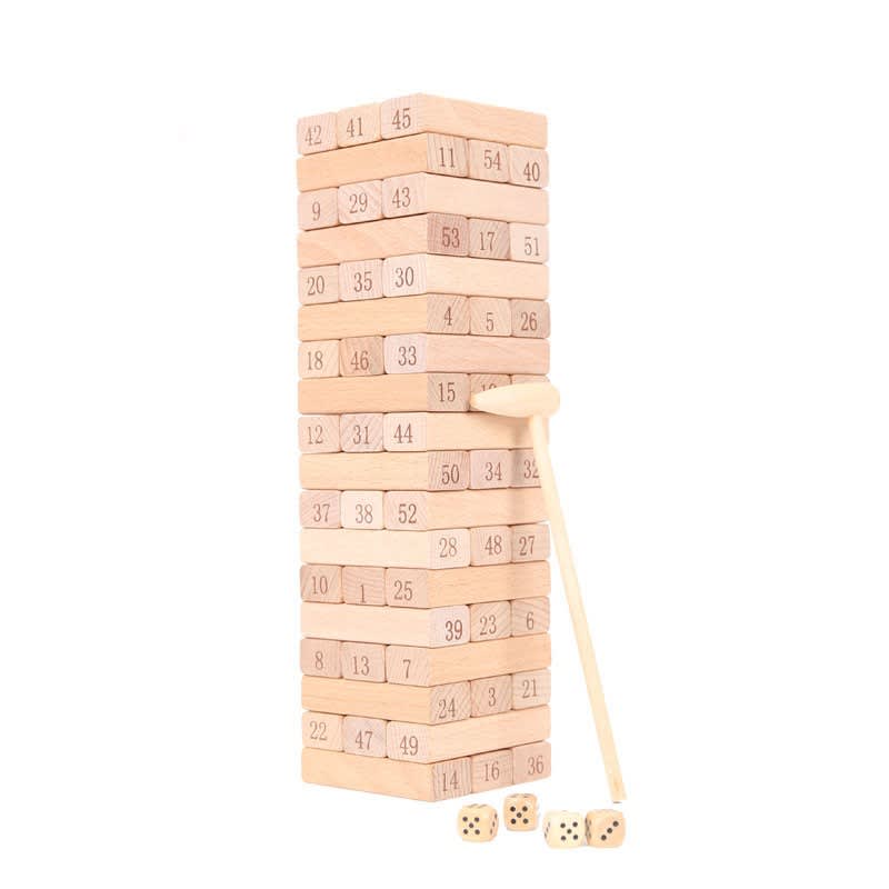 Torre de Bloques de Madera Números - Dactic3