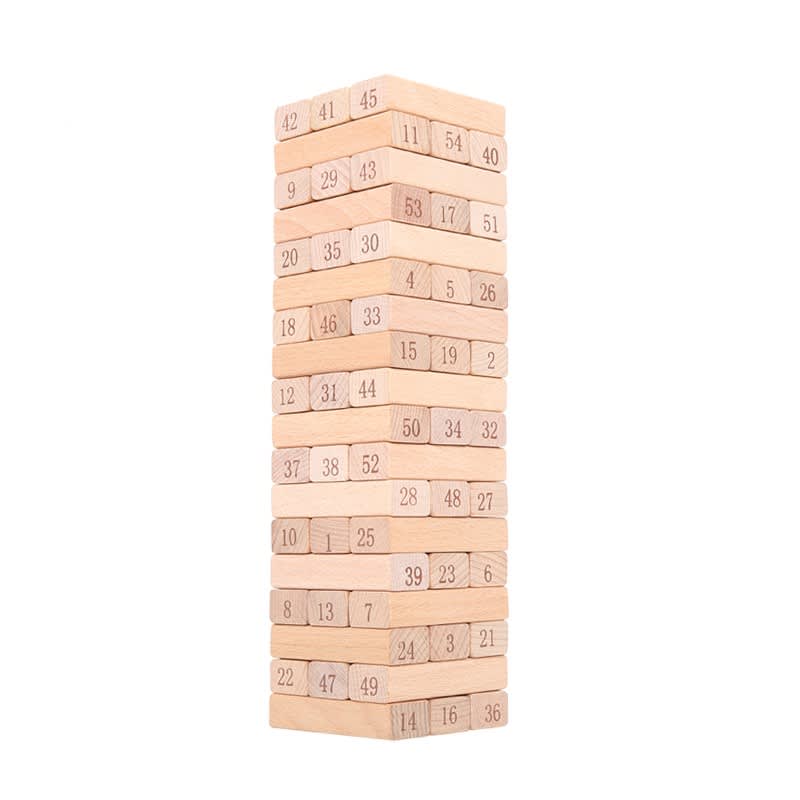 Torre de Bloques de Madera Números - Dactic 5