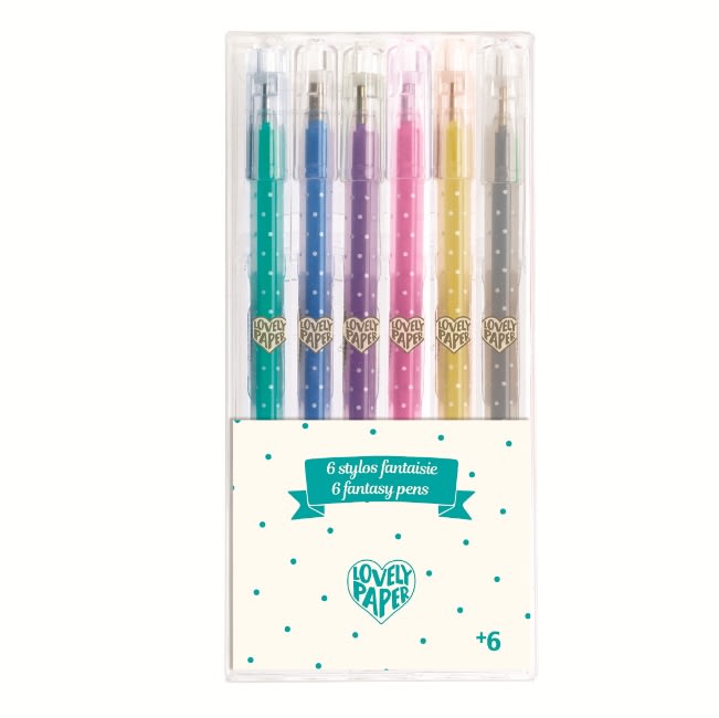 Lápices Glitter Gel 6 Colores - Djeco 1