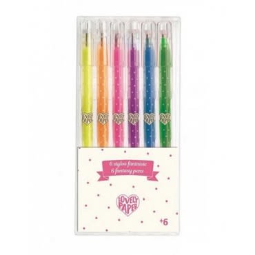 Lápices Neón Glitter Gel 6 Colores - Djeco 1