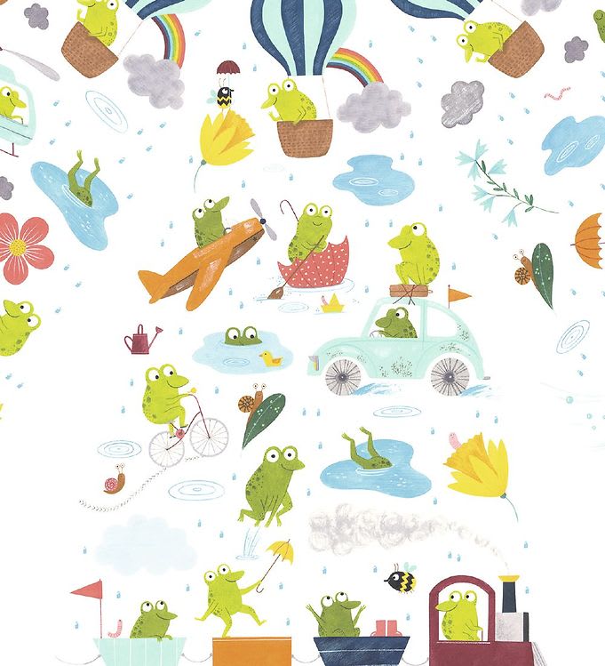 Paraguas Transparente Froglets - Djeco1